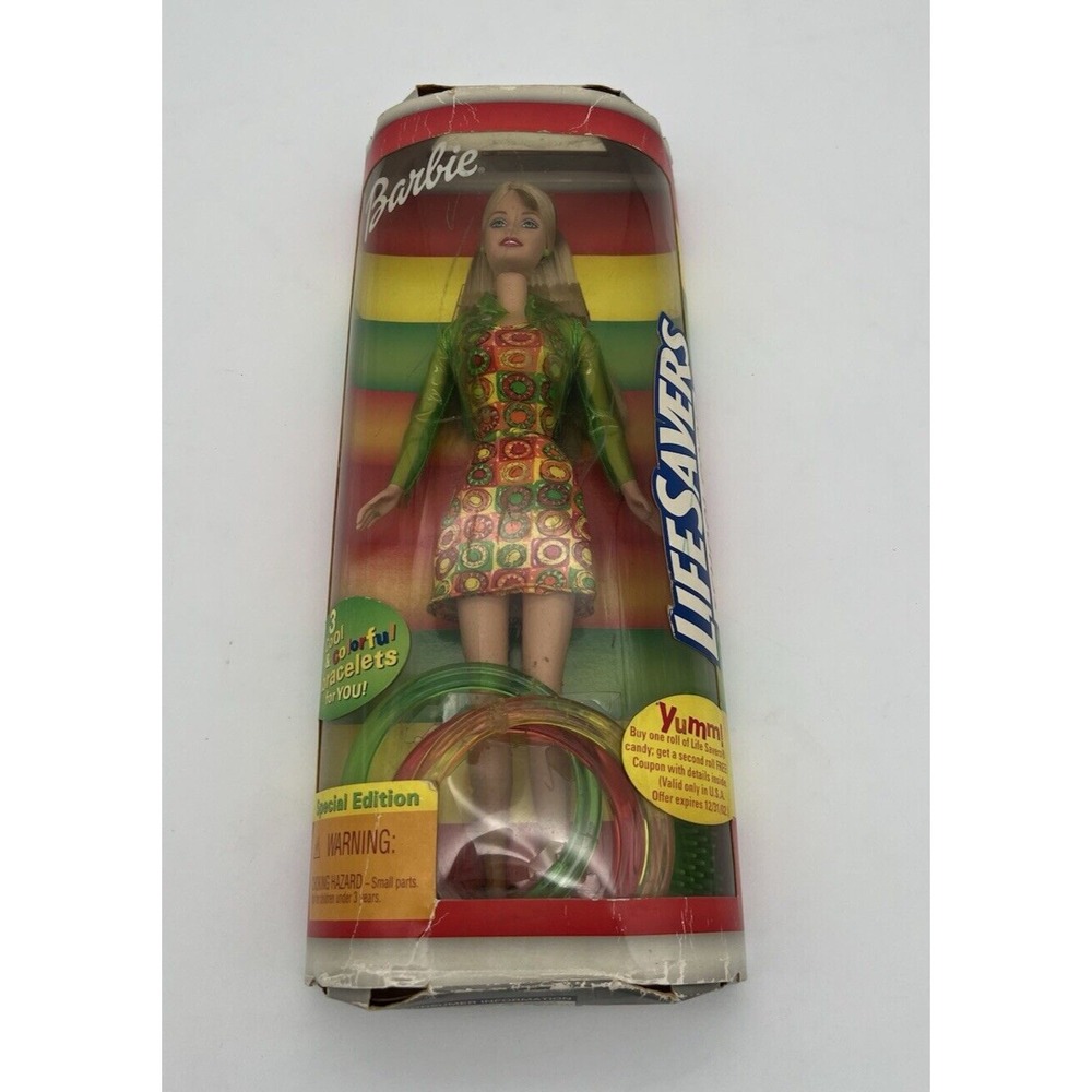 2000 Mattel Barbie Special Edition LifeSavers Candy Vintage Doll with Bracelets